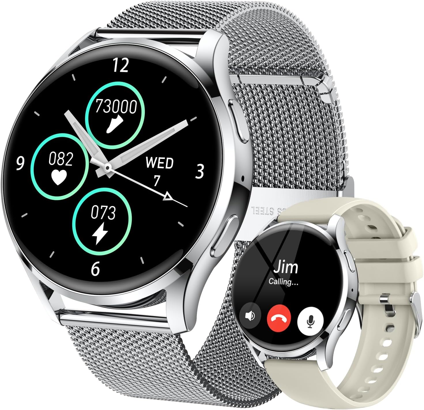 Waterproof Smartwatch: Answer Calls & Track Fitness