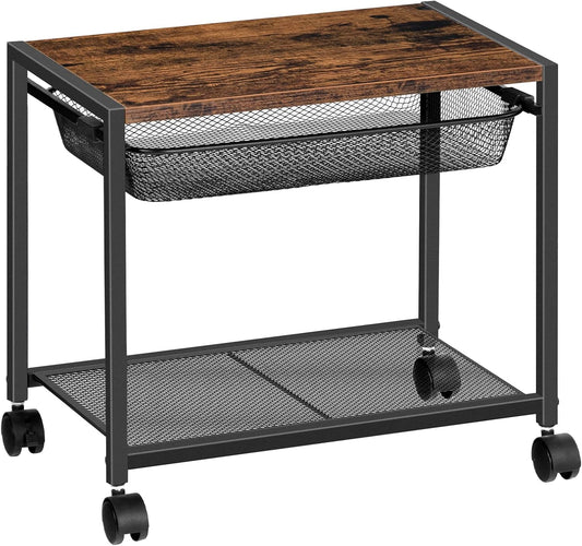 HOOBRO Rustic Brown Printer Stand