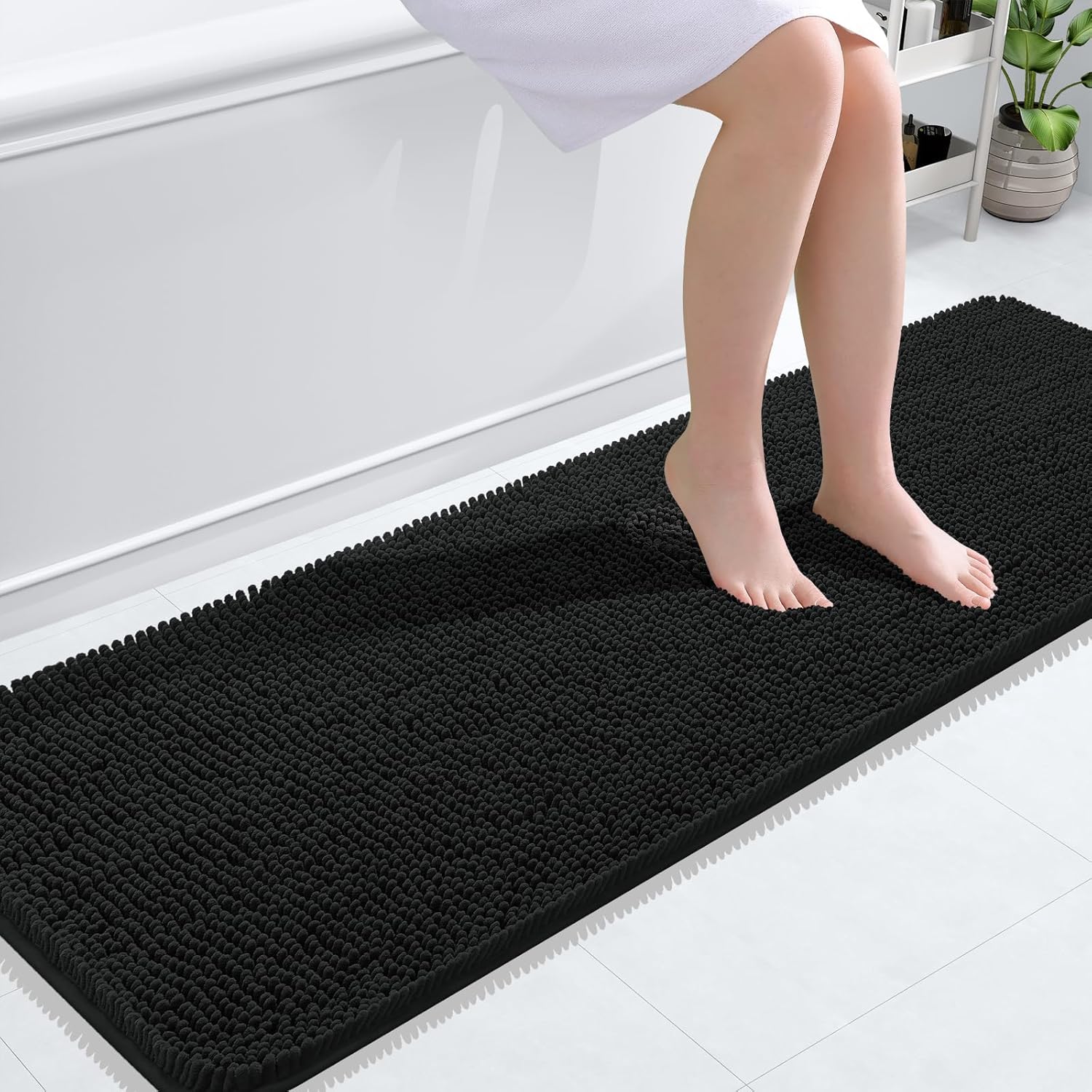 OLANLY Extra Soft Chenille Bath Rugs for Ultimate Comfort