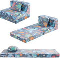 MeMoreCool Glow-in-the-Dark Foldable Futon Chair Bed for Kids