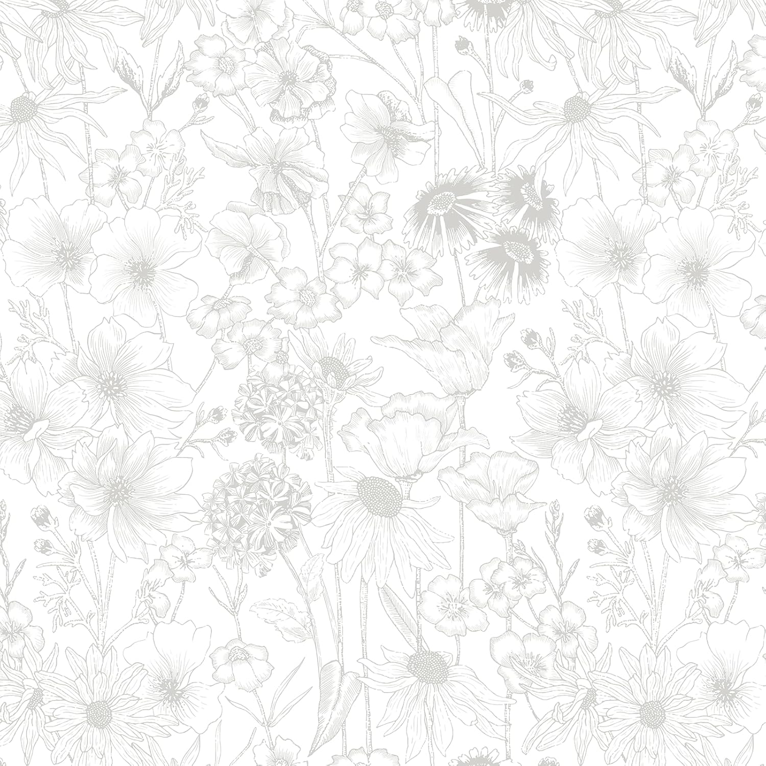 Floral Peel and Stick Wallpaper for Boho Home Decor