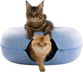 Peekaboo Cat Cave Jumbo Donut & Tunnel Bed - Roomy Play Retreat