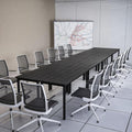 Conference Tables 18ft Office Computer Desk for 20 People - Modern