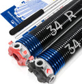 Pair of 2 in Garage Door Torsion Springs Set - Durable 16,000 Cycle
