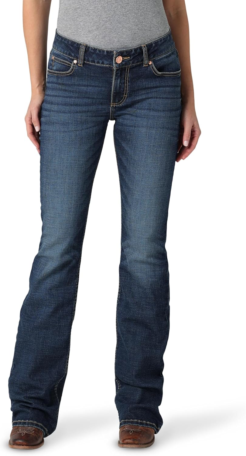Wrangler Women's Retro Mae Mid Rise Stretch Boot Cut Jean Review