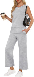 Women's 2 Piece Outfits Summer Travel Set - Soft Knit Lounge