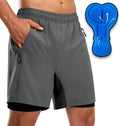 Bikewa Men's Mountain Bike Shorts 3D Padded Loose-fit (Style M77L)