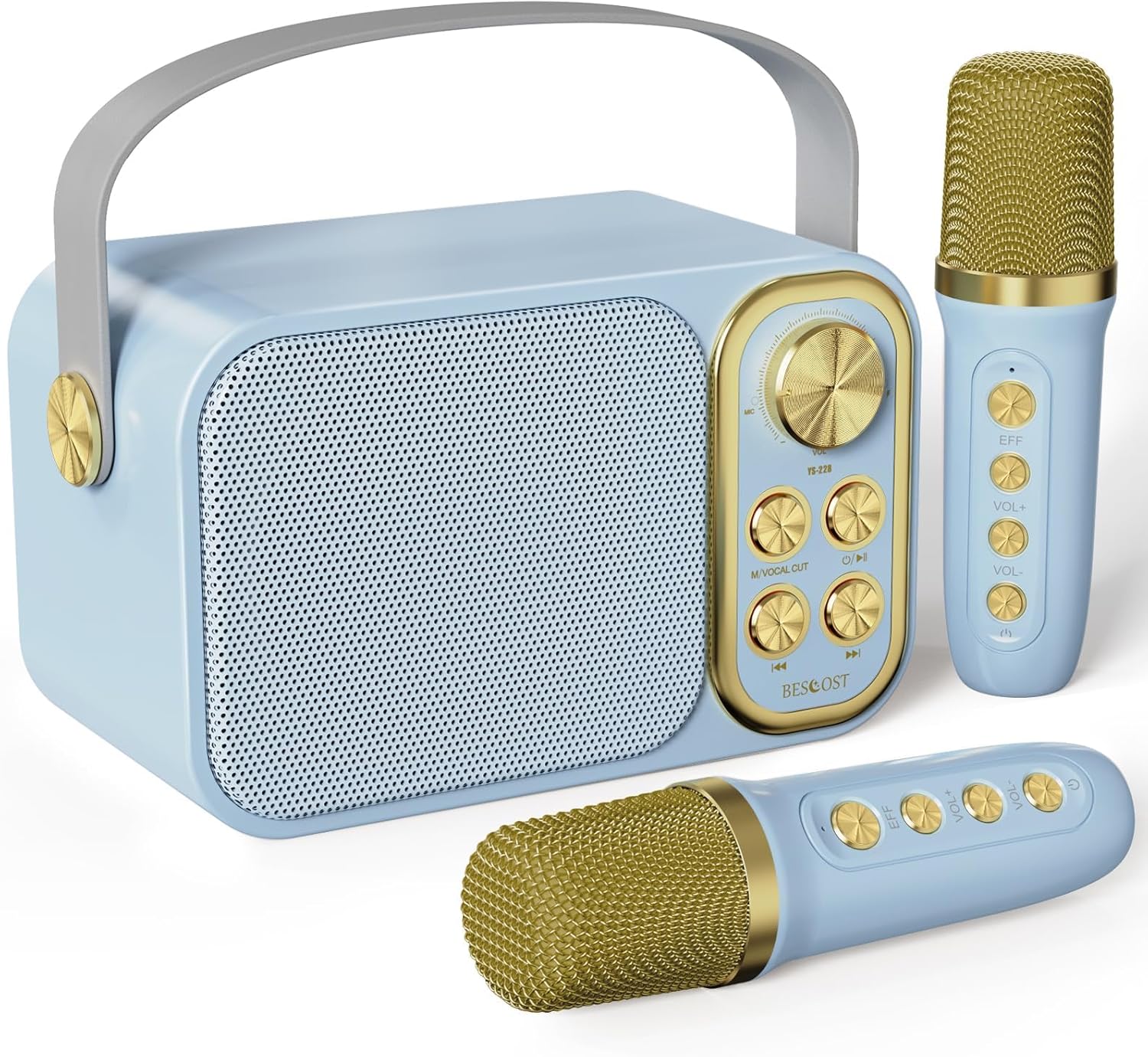 Portable Karaoke Fun for All Ages! + 2 Wireless Mics