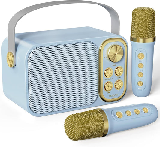 Portable Karaoke Fun for All Ages! + 2 Wireless Mics