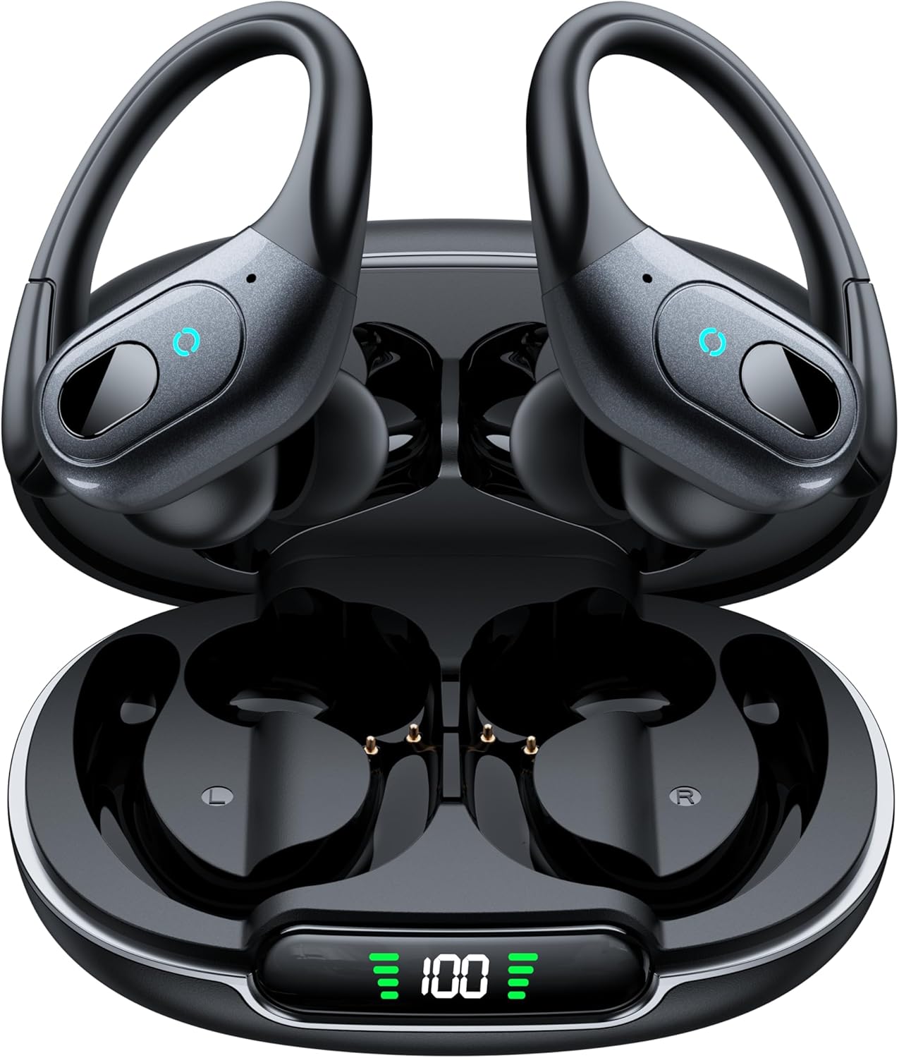 Active Noise Cancelling Ear Buds with 90Hrs Playback for Sports