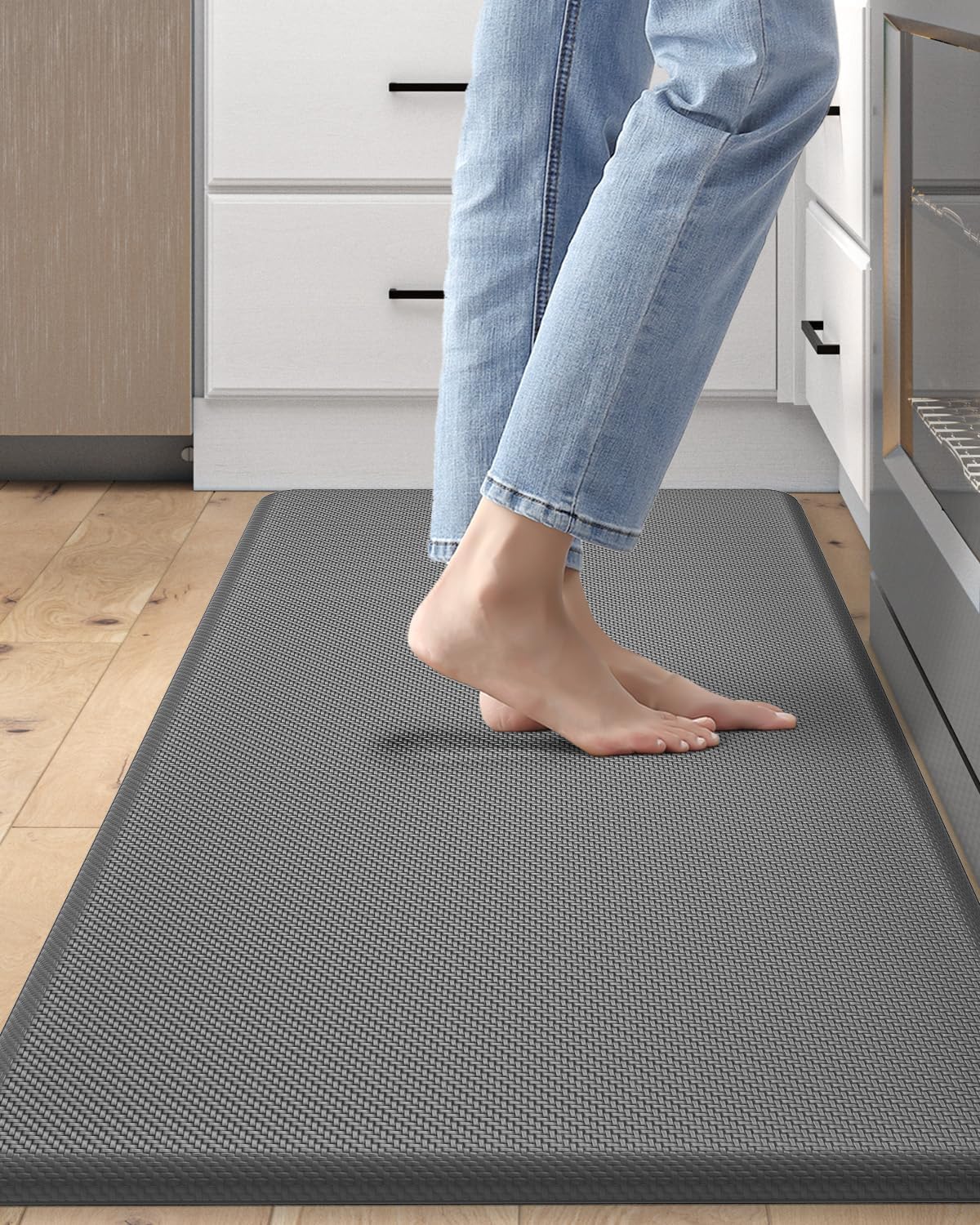 DEXI Kitchen Mat Cushioned Anti Fatigue Non Slip Waterproof Rug