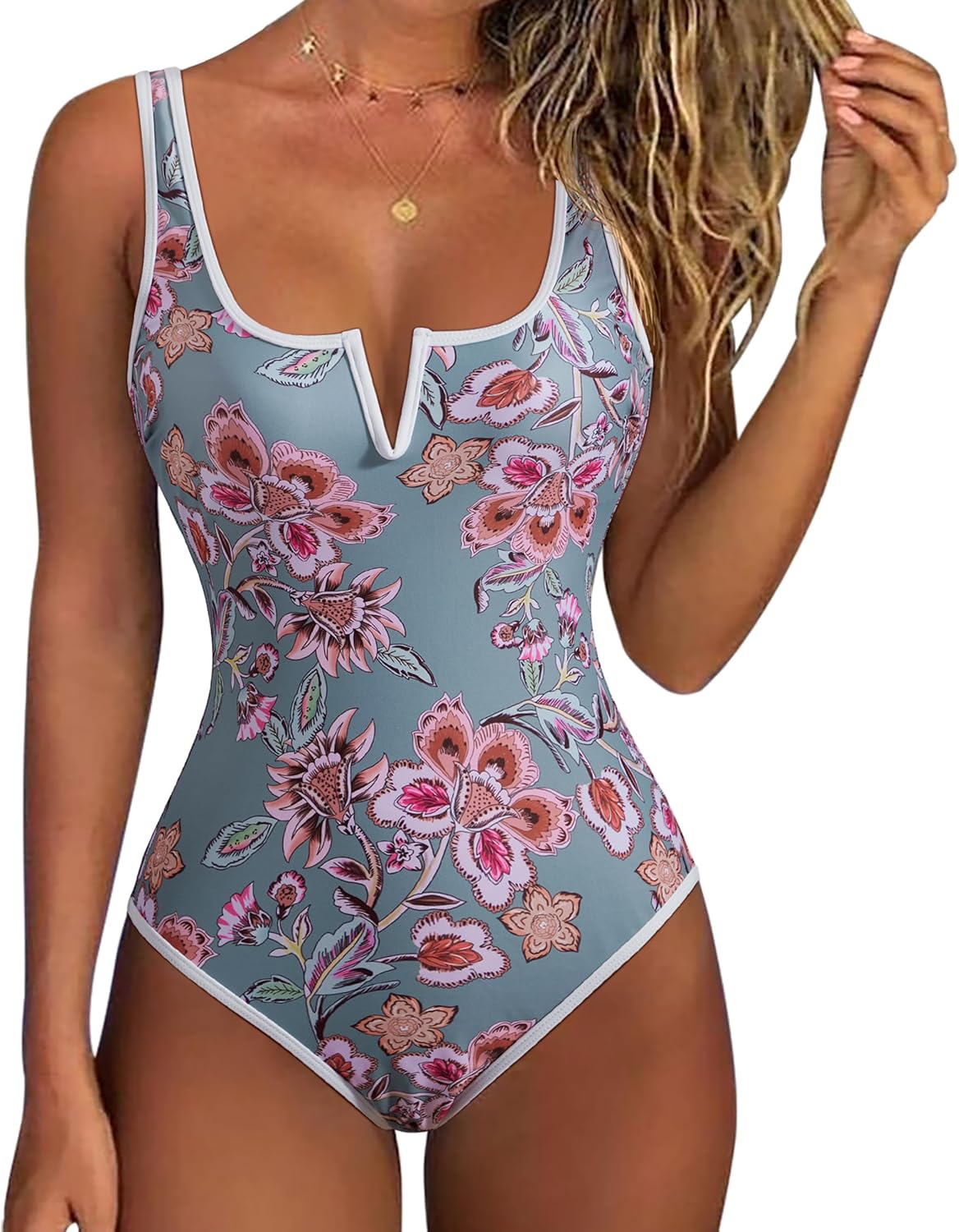 SUUKSESS Women Sexy Tummy Control One Piece Swimsuits 2025