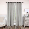 Superior Blackout Curtains 52in x 96in Set of 2 Panels - Chrome