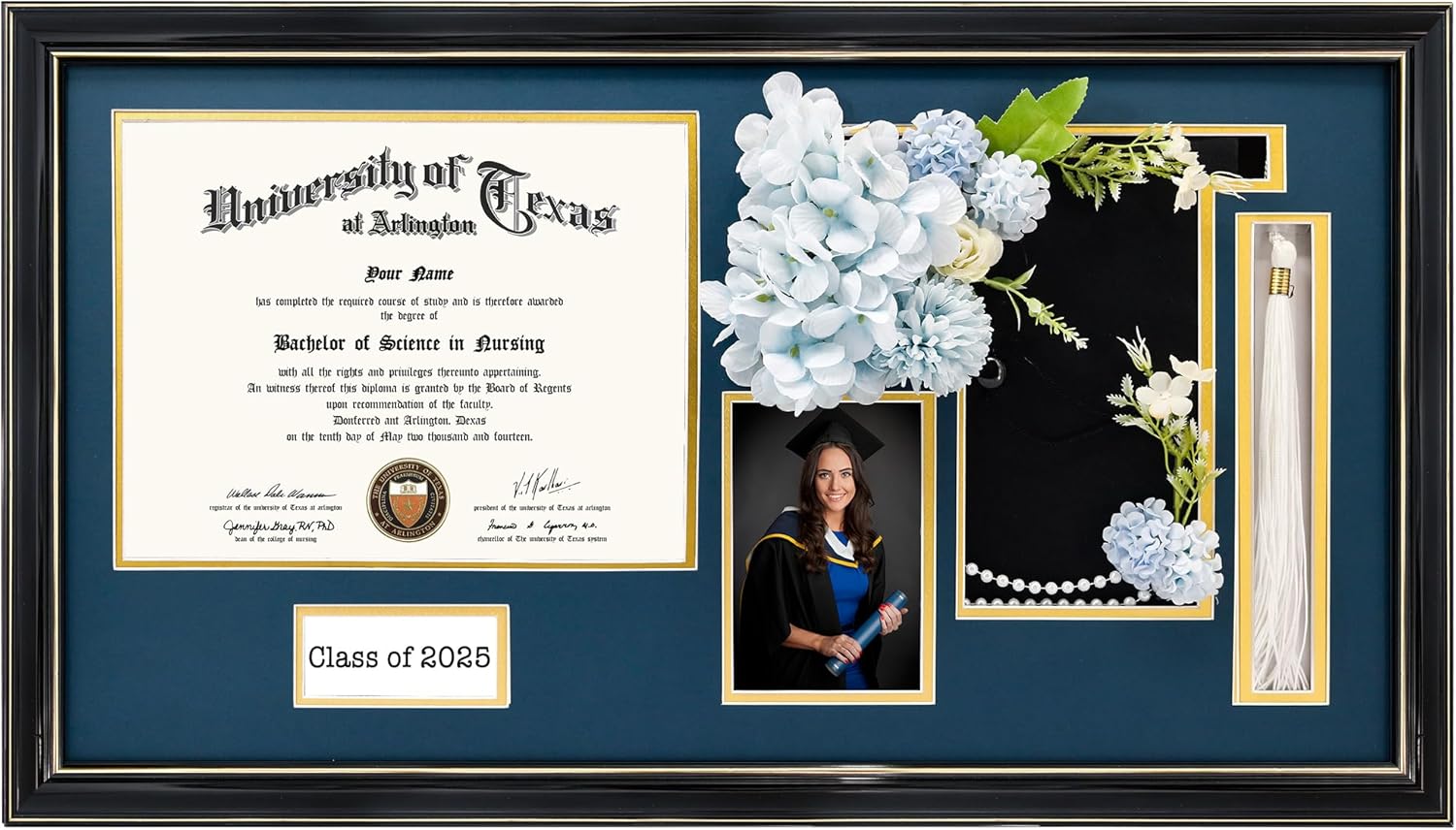 GraduationMall Class of 2025 Graduation Frame for 8.5x11 Diploma