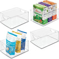 iDesign Pantry Storage Bins with Handles - Set of 4 Clear