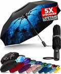 TUMELLA Strongest Windproof Travel Umbrella - Compact, Automatic Shoes