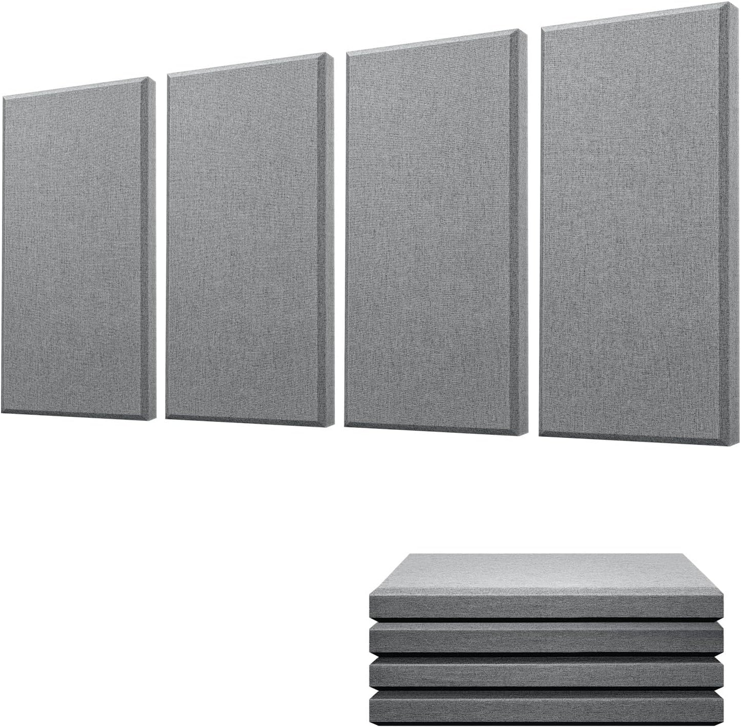 Moukey Acoustic Panels 4 PCS for Superior Sound Absorption