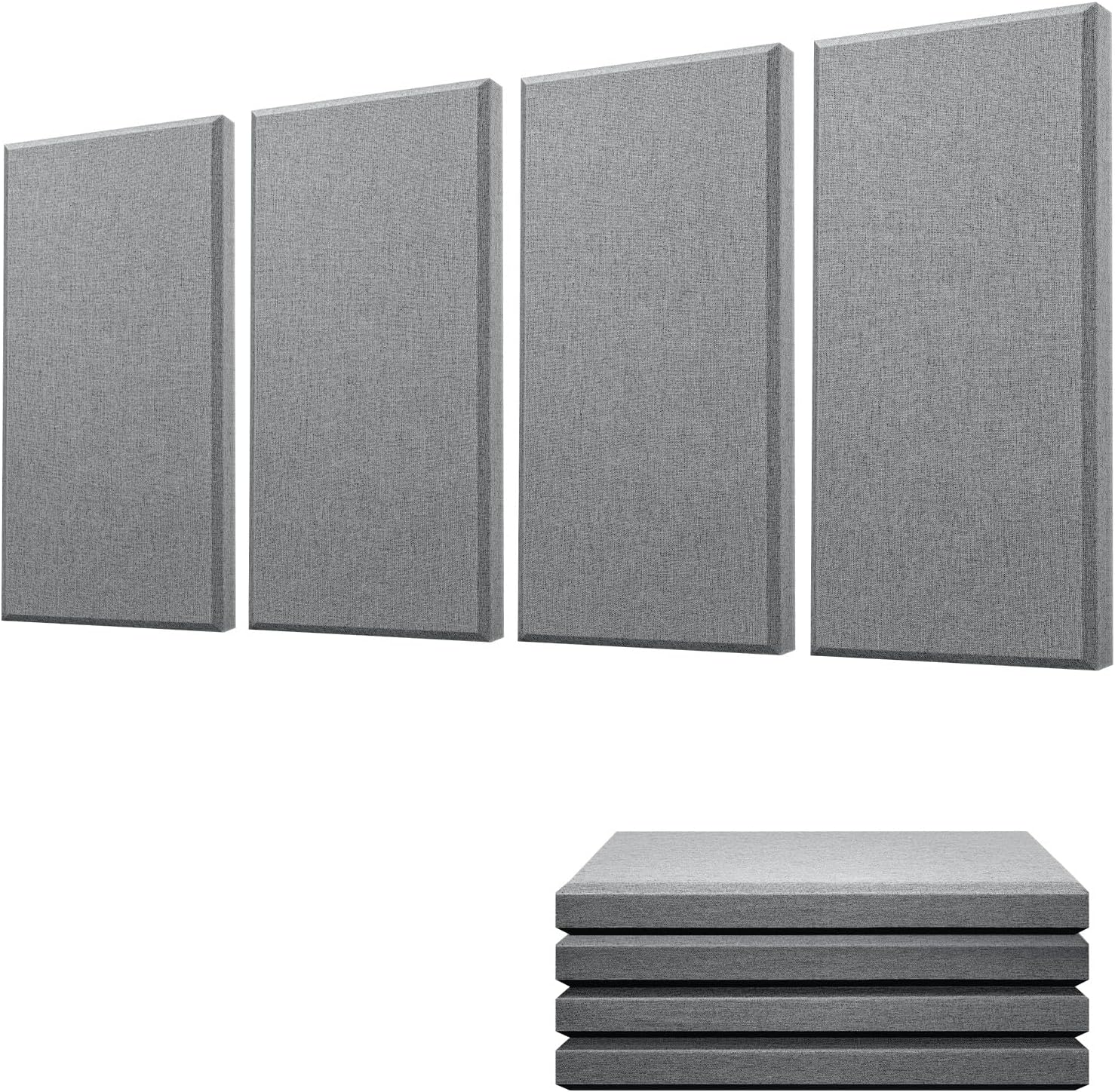 Moukey Acoustic Panels 4 PCS for Superior Sound Absorption