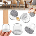 24PCS Round Chair Leg Floor Protectors - Durable Silicone Caps