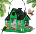 Solar Bird Feeders House for Outside Hanging - Large Capacity Solar