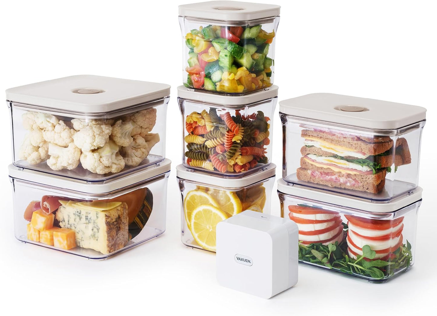 Premium Airtight Food Storage Container Set with Vacuum Sealer