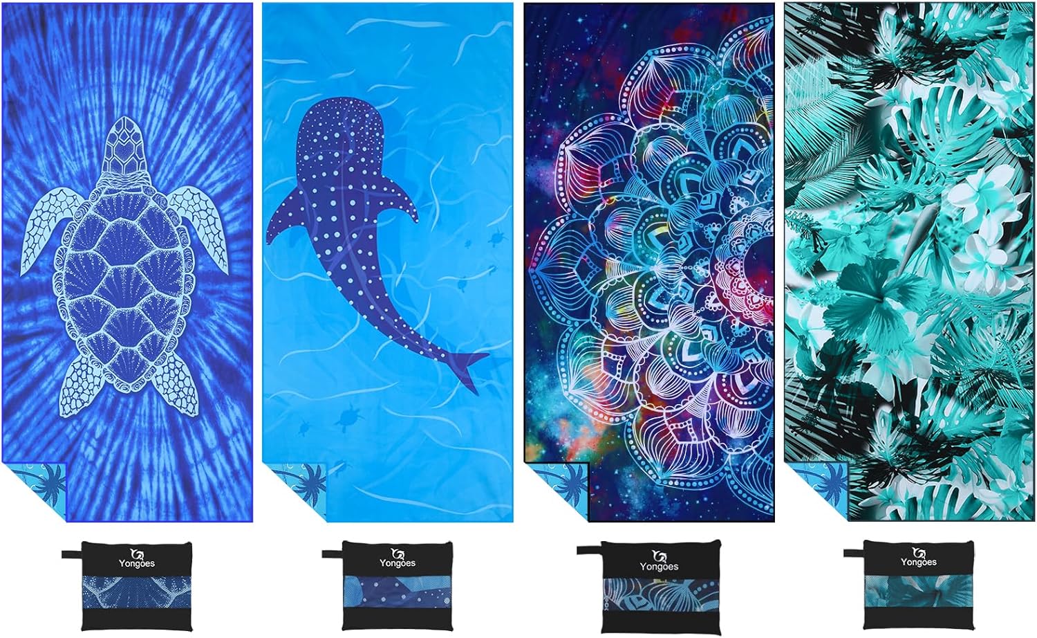 Microfiber Lightweight Thin Beach Towel Quick Dry Large Pack