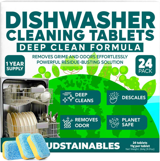 24-Pack Odor-Blasting Dishwasher Tabs by Sudstainables