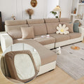 Couch Cushion Covers for Sofa - Stretchy Washable Slipcover (Light