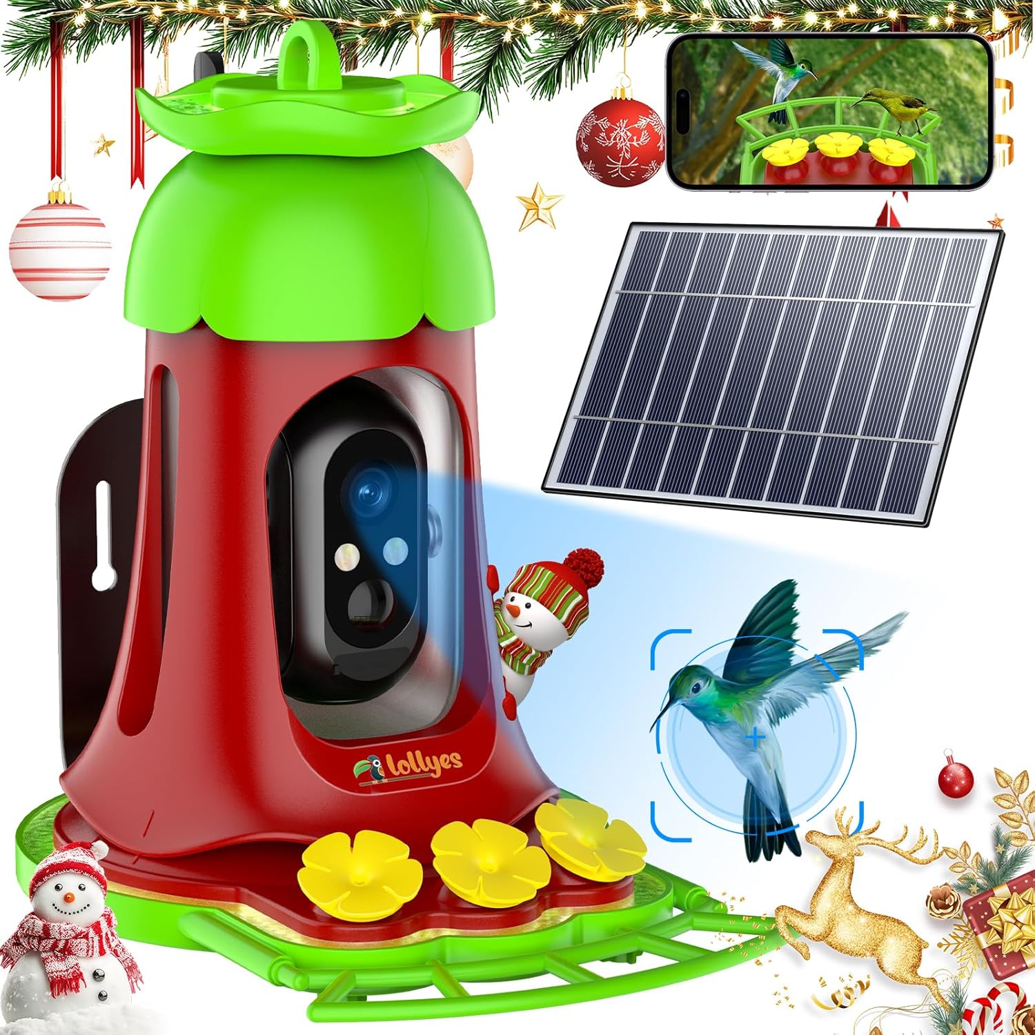 Smart Solar Hummingbird Feeder with Camera