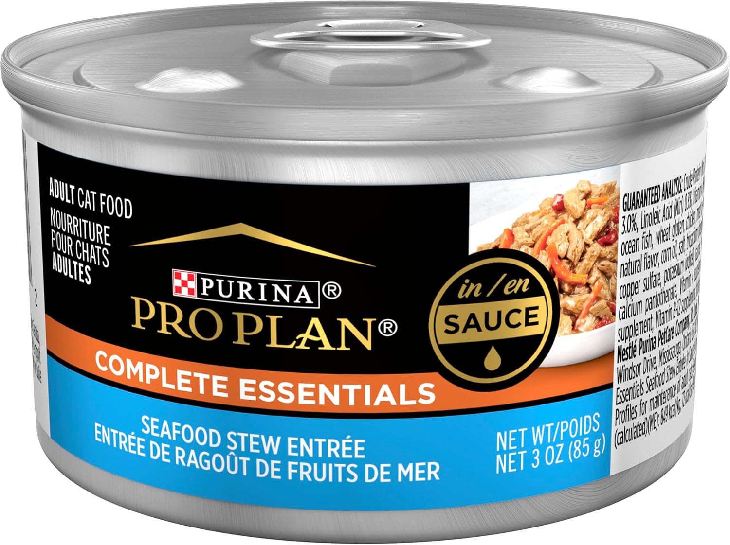 Purina Pro Plan Gravy Wet Cat Food, Seafood Stew Entree Pack