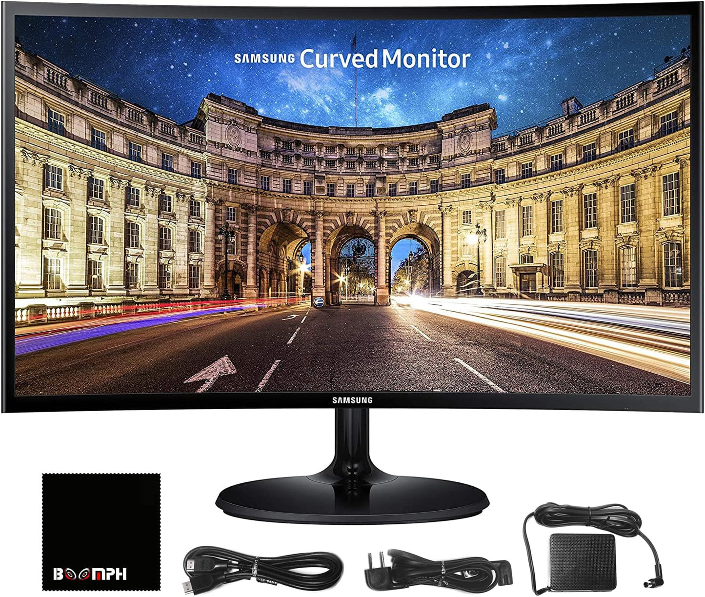 Samsung 27 Curved Monitor FHD, HDMI, VGA, VESA - Ultimate Eye Comfort