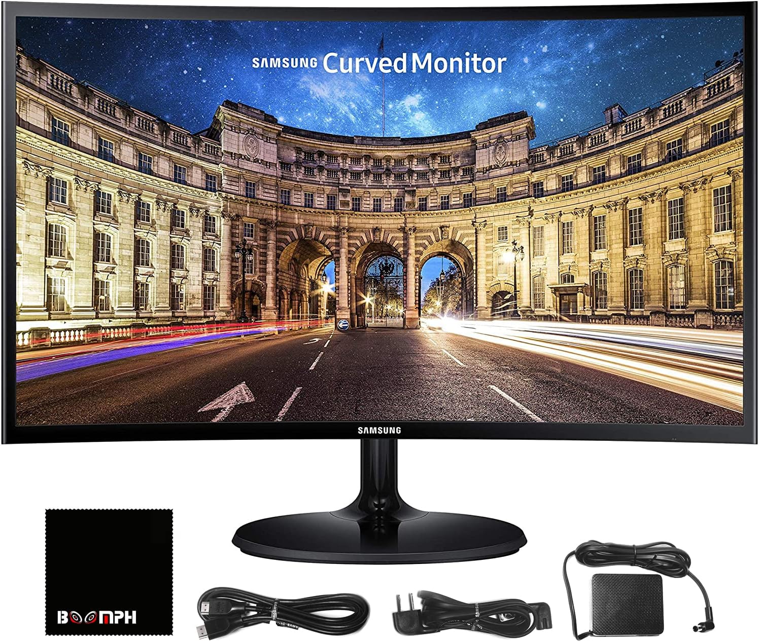 Samsung 27 Curved Monitor FHD, HDMI, VGA, VESA - Ultimate Eye Comfort