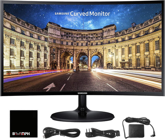 Samsung 27 Curved Monitor FHD, HDMI, VGA, VESA - Ultimate Eye Comfort