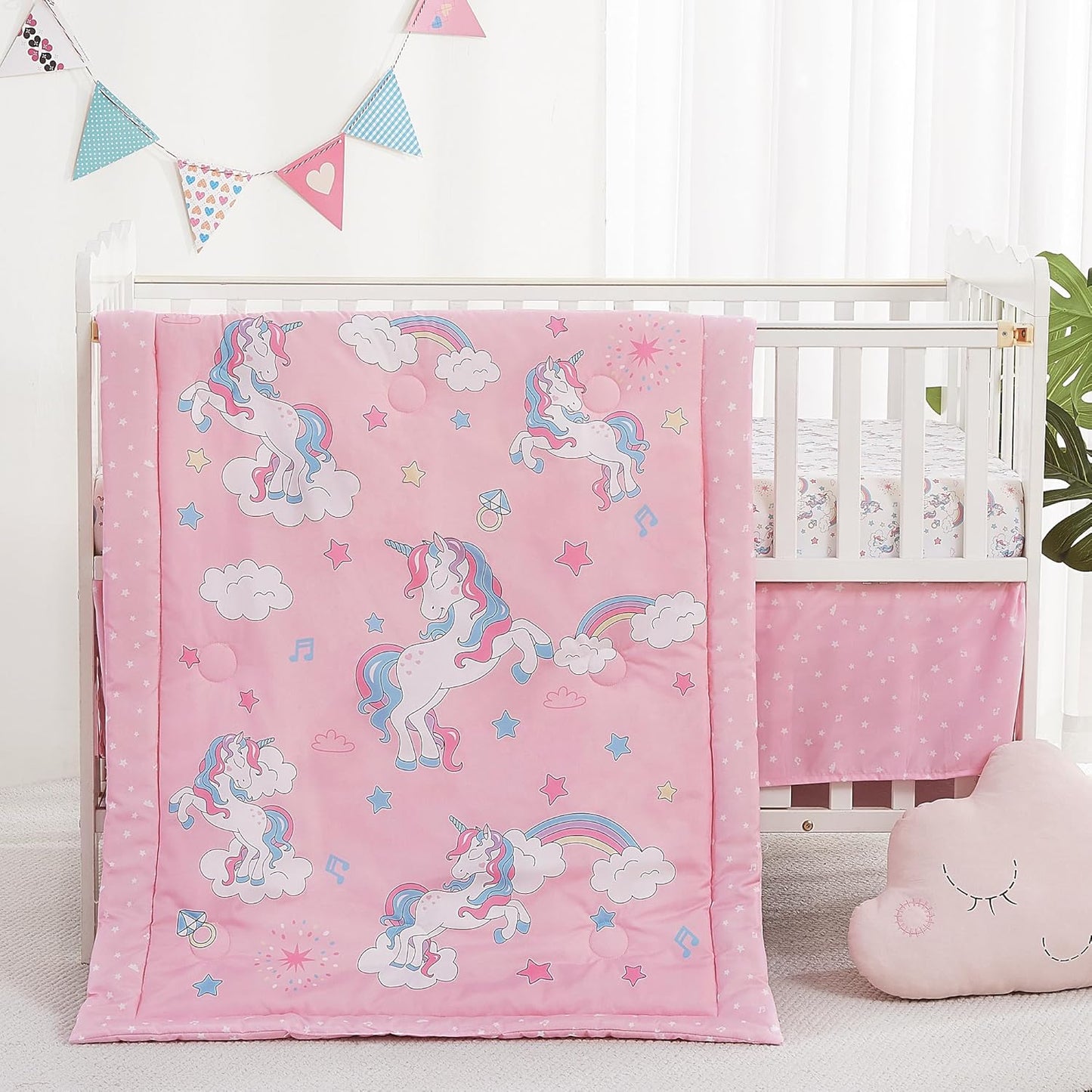 Viviland 3 Pieces Baby Bedding Set for Newborns and Toddlers