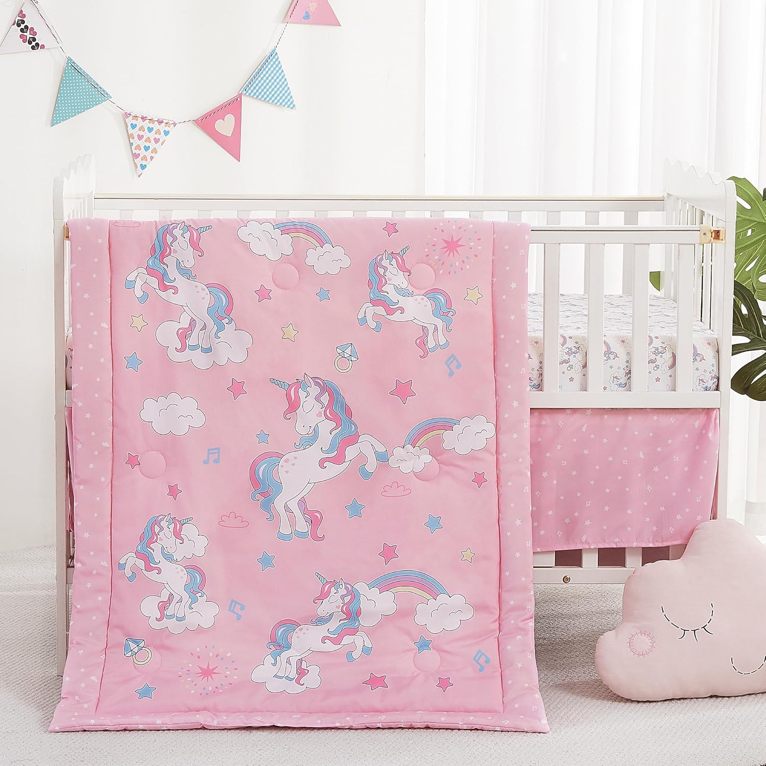 Viviland 3 Pieces Baby Bedding Set for Newborns and Toddlers