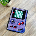 Purple Games Console Tufted Rug - Cute Flocking Game Room Rug