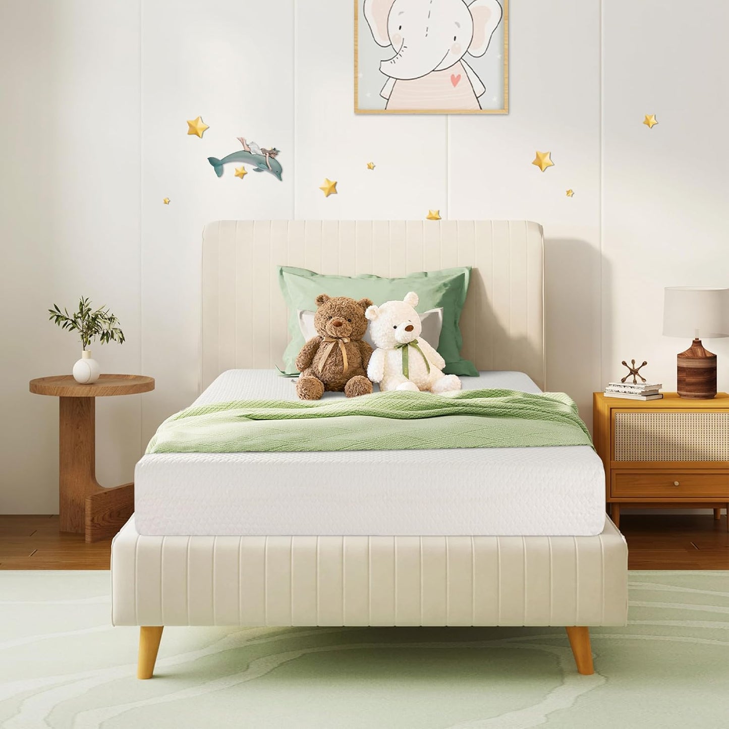 Twin Mattress 10 Inch Green Tea Memory Foam for Cool Sleep