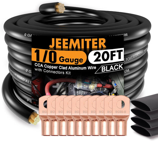 1/0 Gauge Wire CAA Car Amplifier Power Ground Cable 20FT
