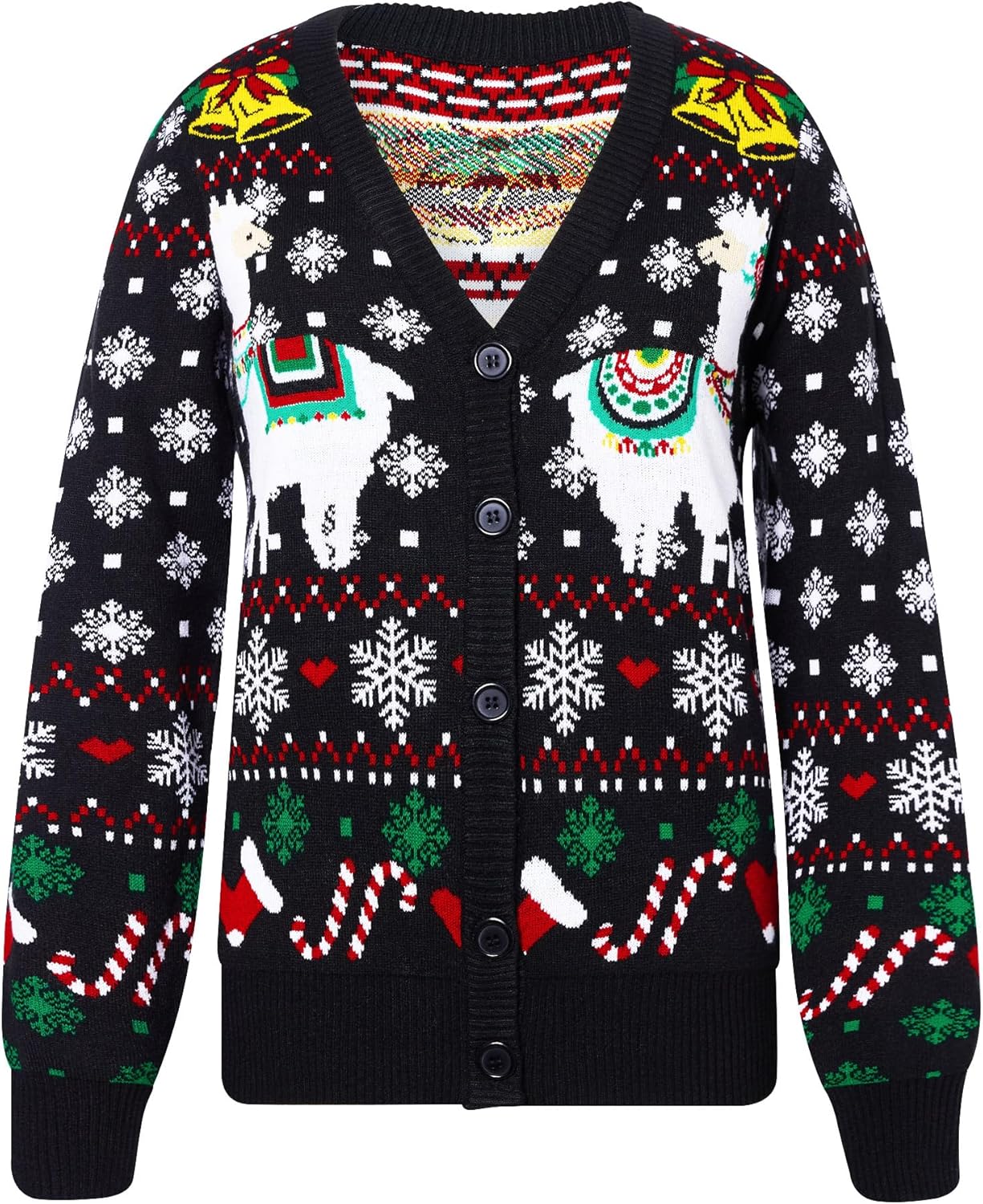 Goodstoworld Women Ugly Christmas Cardigan Sweater for Festive Fun