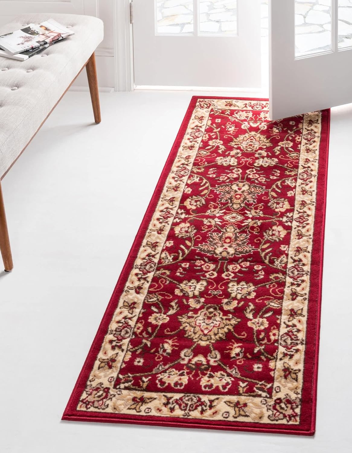 Unique Loom Sialk Hill Collection Area Rug Runner for Home