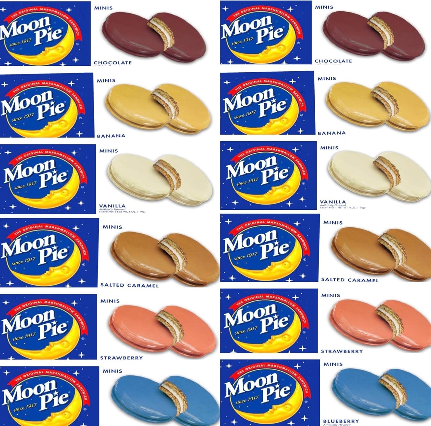 Mini Moon Pies Bulk Snack Pack for Office Events and Meetings