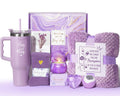 Lavender Relaxing Spa Gifts Basket for Women Self Care Package