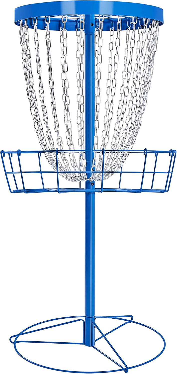 Portable Disc Golf Basket Set with 24 Chains - Topeakmart