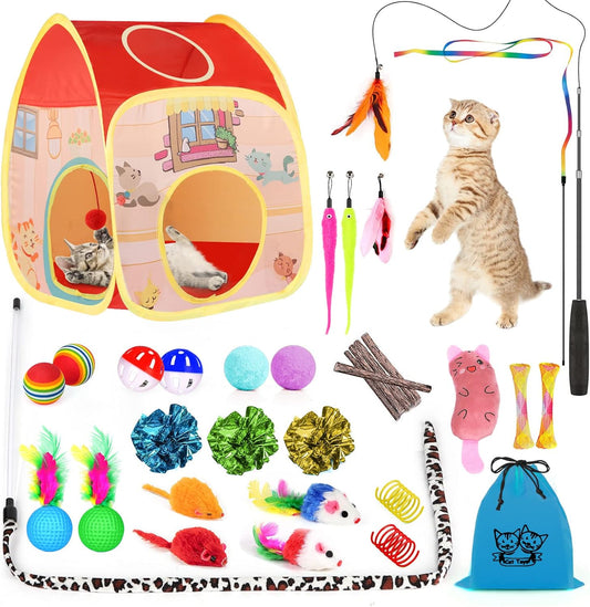 Interactive Cat Toys Set - 34Pcs ANJIME