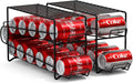 Soda Can Dispenser Rack 2-Pack for Refrigerator - Space Saving