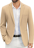 Men's Slim Fit Casual Blazer - Lightweight Knit Sport Coat