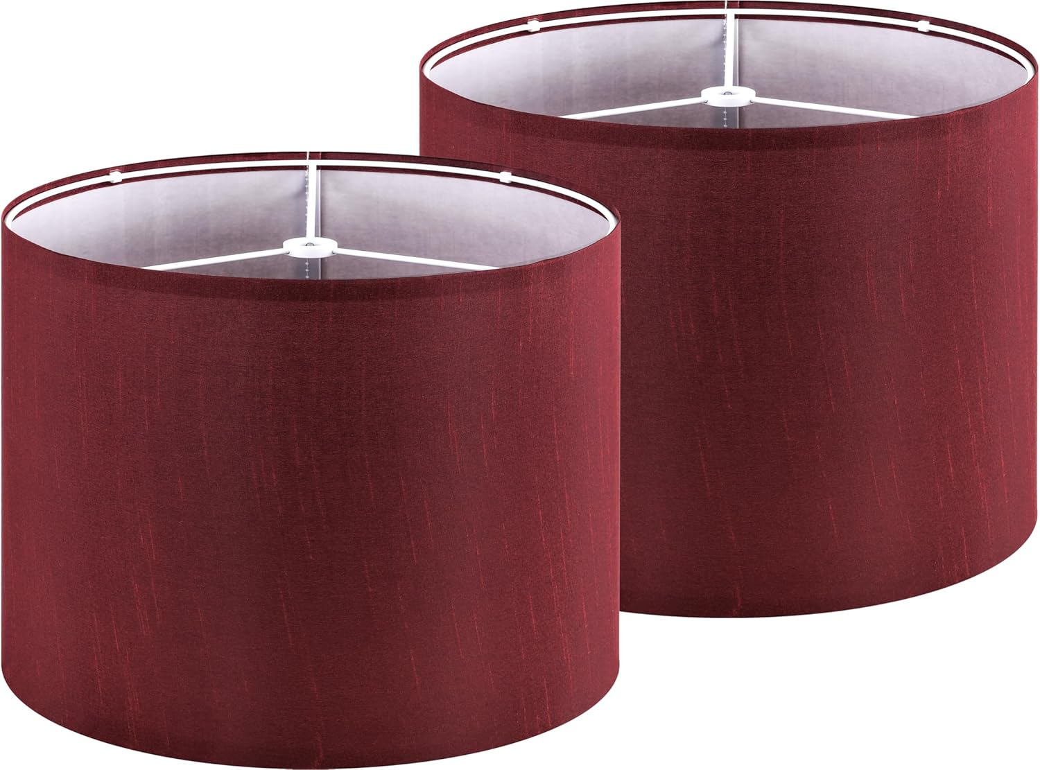 GOSO 13 Burgundy Red Lamp Shades Set of 2 for Table Lamps