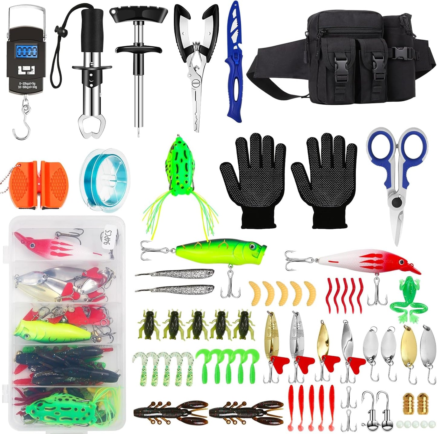 Ultimate 112pc Fishing Tool Kit by AOFUXTI