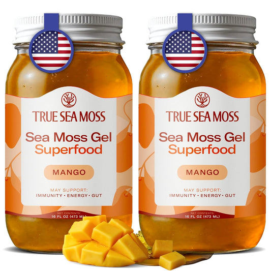 TrueSeaMoss Sea Moss Gel with Mango - Fresh & Natural Goodness