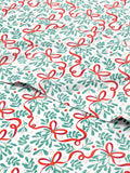 Queen Holiday Ribbon Sheet Set - 4-Piece Festive Bedding